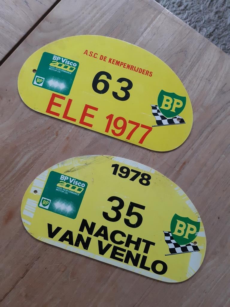 Rallye schild 1978, Ophalen of Verzenden, Gebruikt
