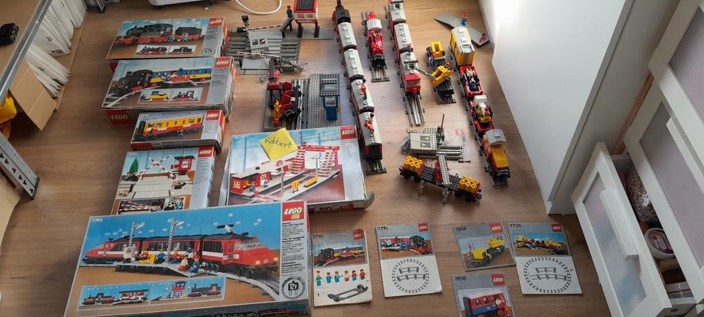 Lego trein 12v partij verzameling collectie heel veel netjes, Ophalen of Verzenden, Zo goed als nieuw, Complete set, Lego