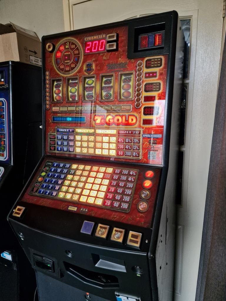 7's Gold gokkast met biljethopper, Verzamelen, Euro, Ophalen of Verzenden, Gebruikt, Met sleutels