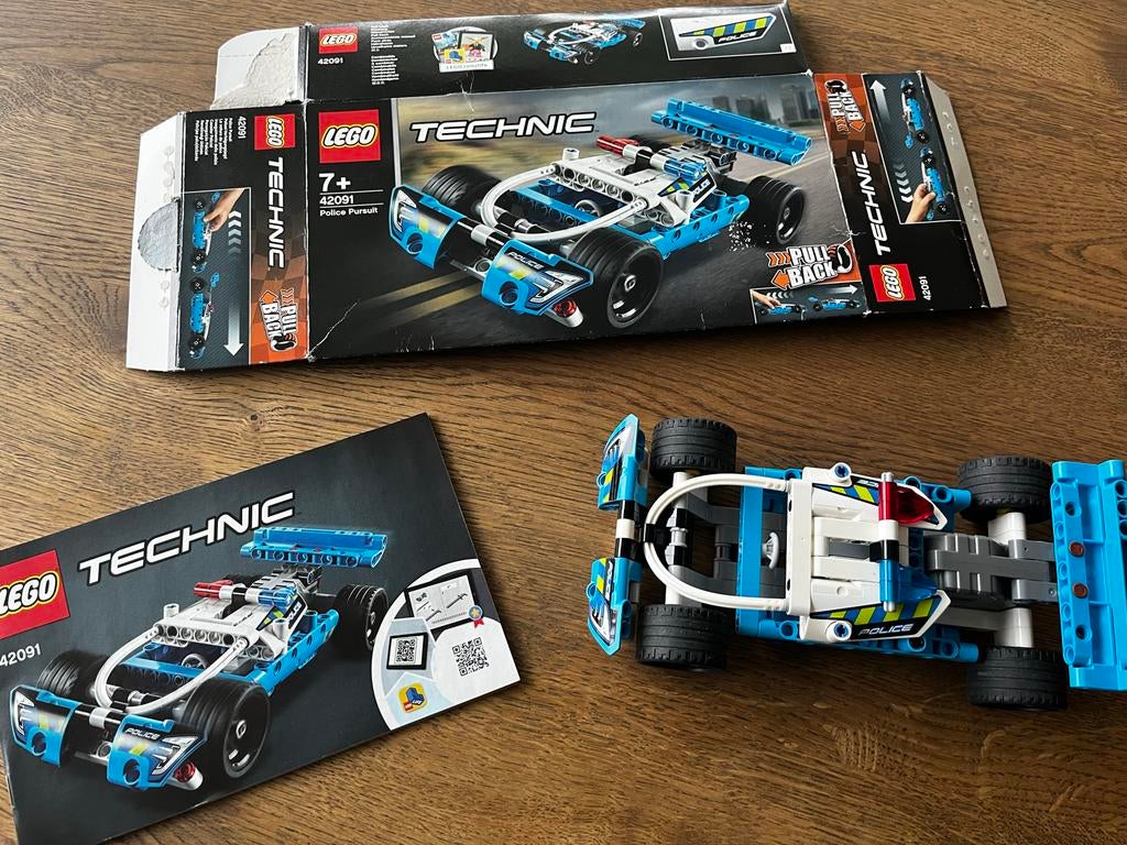 LEGO Technic Police Pursuit 42091, Ophalen of Verzenden, Zo goed als nieuw, Complete set, Lego