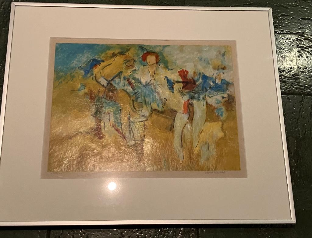 Genummerde zeefdruk “Laying Woman” Arthur Bernard, Antiek en Kunst, Ophalen of Verzenden