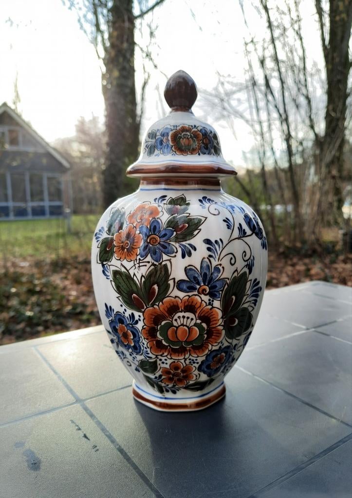 Delfts Polychroom Vaas Holland Handwerk, Antiek en Kunst, Antiek | Vazen, Ophalen of Verzenden