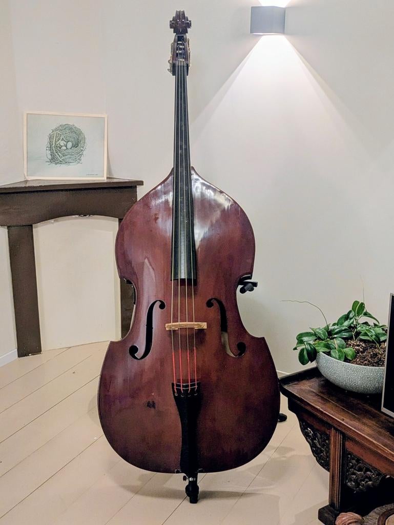 Mooie contrabas, Muziek en Instrumenten, Ophalen, Zo goed als nieuw, 3/4-contrabas, Met koffer
