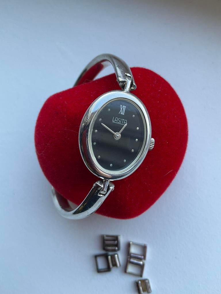 Zilveren horloge 925 massief, Verzamelen, Speldjes, Pins en Buttons, Verzenden, Zo goed als nieuw