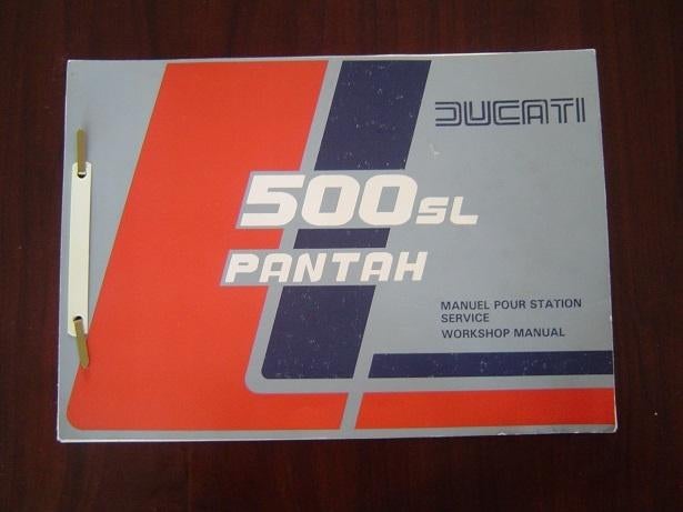 Ducati 500SL Pantah 1979/1980 motorcycle workshop manual, Motoren, Ophalen of Verzenden, Ducati