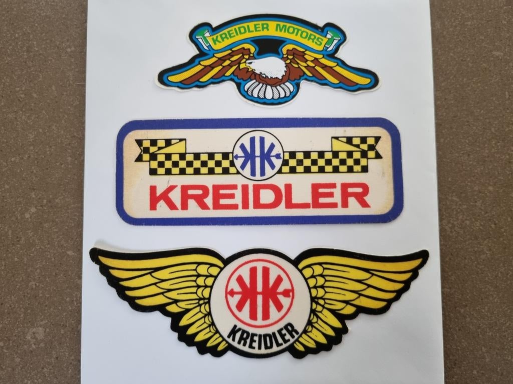 3x Sticker Kreidler Motors en logo, Ophalen of Verzenden, Zo goed als nieuw, Merk