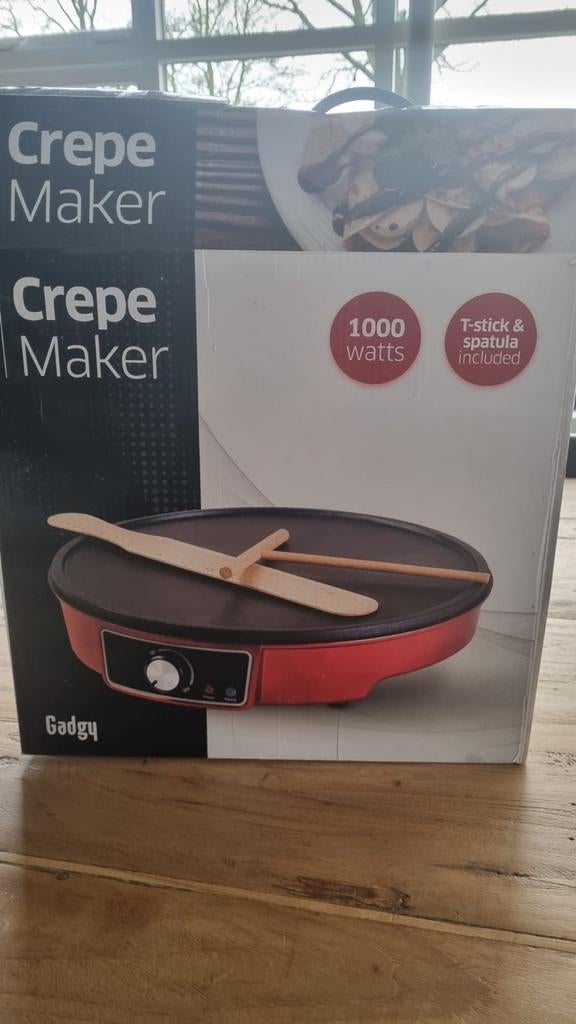 Gadgy Crêpe Maker - Nieuwstaat!, Ophalen of Verzenden, Uitneembare platen, Zo goed als nieuw