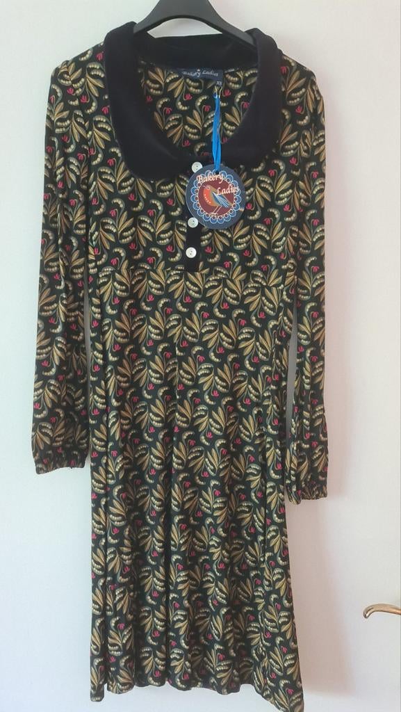 Nieuwe jurk XS 34 Bakery Ladies kraagje dress Lara viscose, Nieuw, Ophalen of Verzenden, Bakery Ladies, Maat 34 (XS) of kleiner