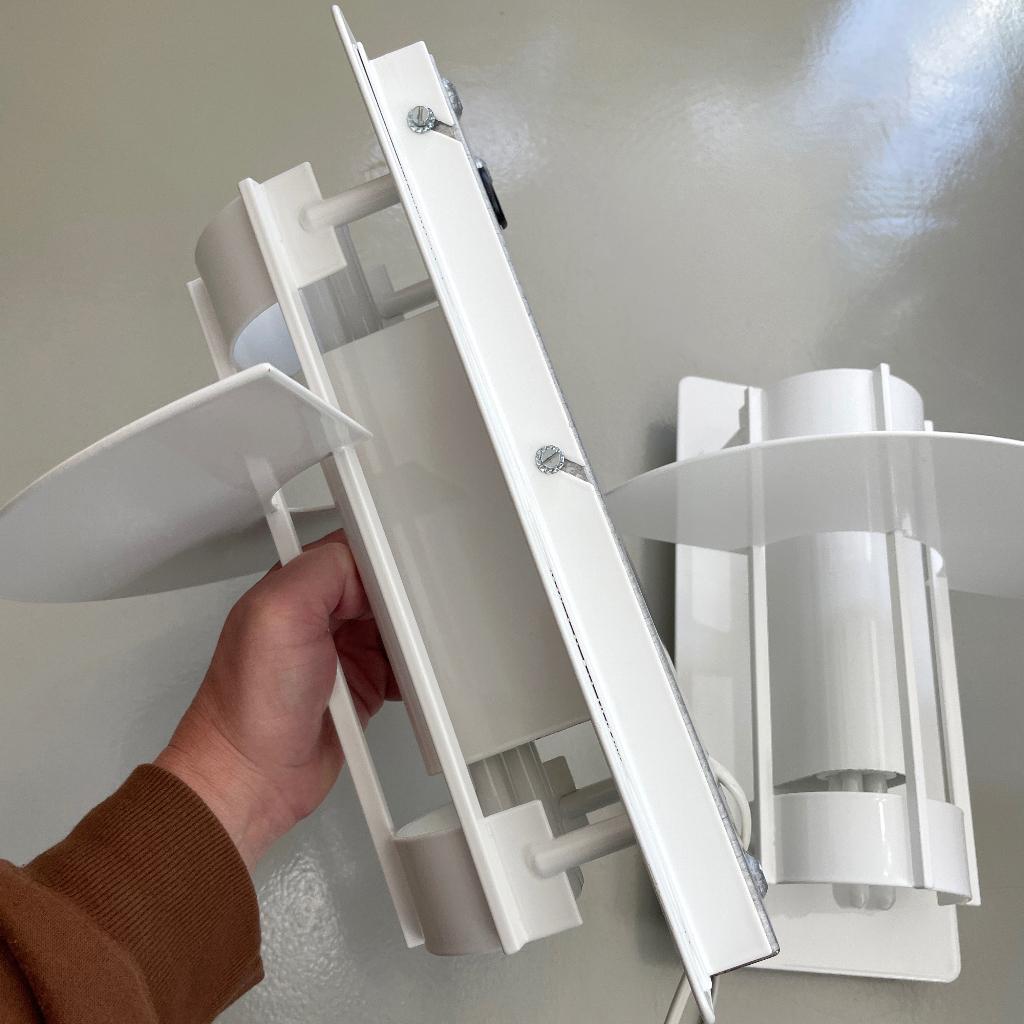 2 Louis Poulsen LAMPEN Saturn Denmark Scandinavisch design, Ophalen of Verzenden, Gebruikt, Metaal, Vintage Mid Century Scandinavisch design Nordic Deens Danish