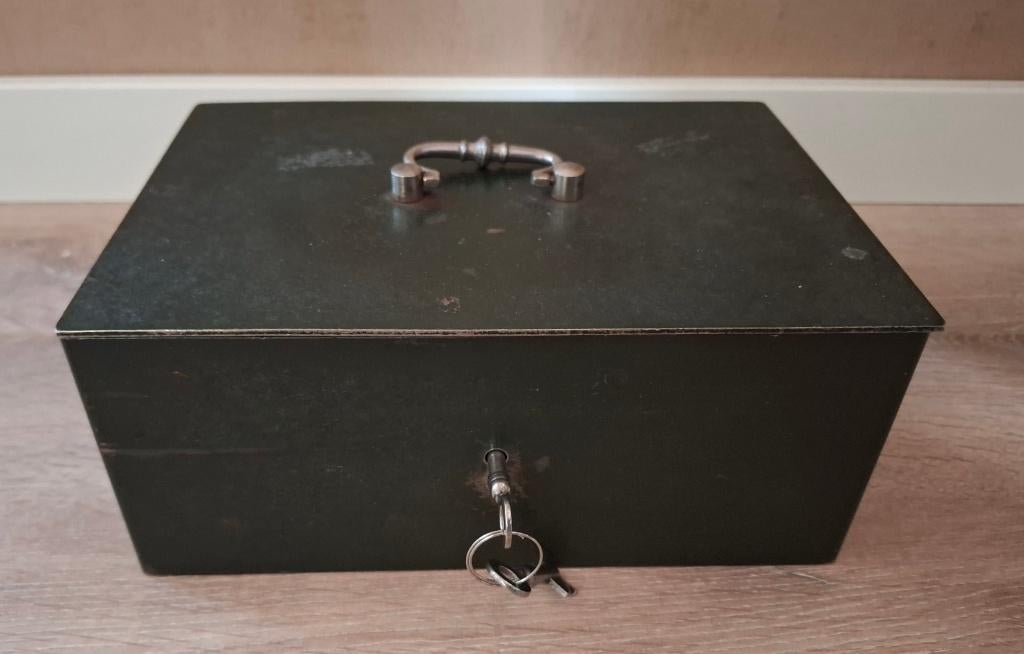 geldkist, Antiek en Kunst, Ophalen of Verzenden