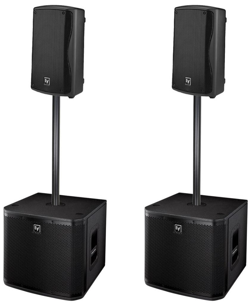 ELECTRO VOICE ZXA1 SET + SUBS ACTIEF NIEUWSTAAT, Muziek en Instrumenten, Versterkers | Keyboard, Monitor en PA, Zo goed als nieuw