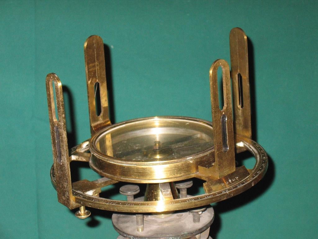 Antiek peiltoestel voor landmeters., Antiek en Kunst, Ophalen of Verzenden