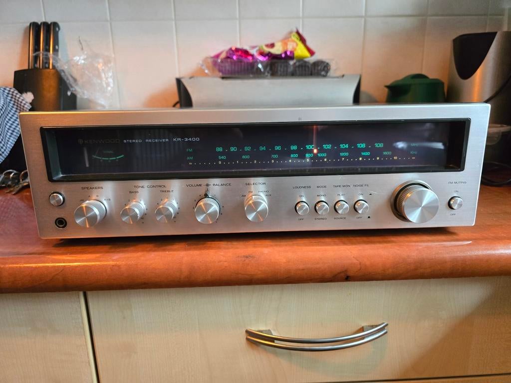 Vinitage kenwood  kr 3400 receiver 1974, Ophalen, Zo goed als nieuw