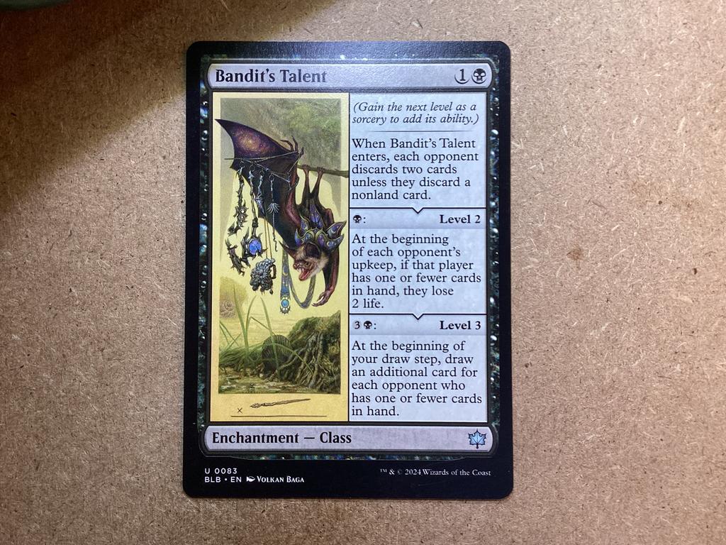 1x Bandit's Talent [0083] (Near Mint), Ophalen of Verzenden, Zo goed als nieuw, Losse kaart