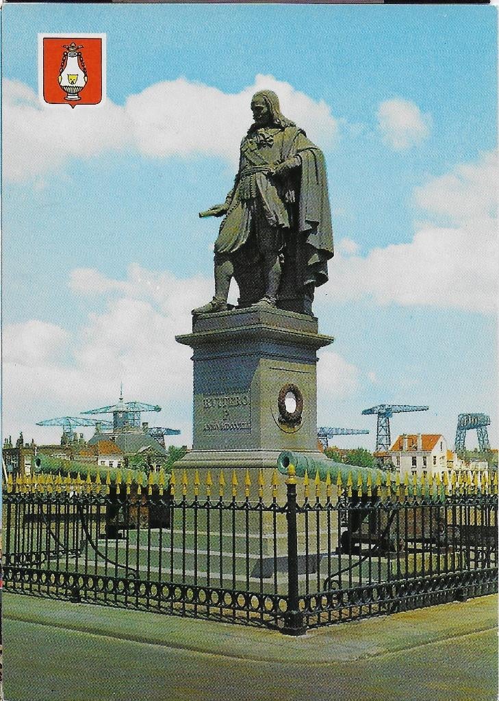 Vlissingen Michiel de Ruijter ongelopen ansichtkaart ( 513, Ophalen of Verzenden, 1980 tot heden, Gelopen, Zeeland