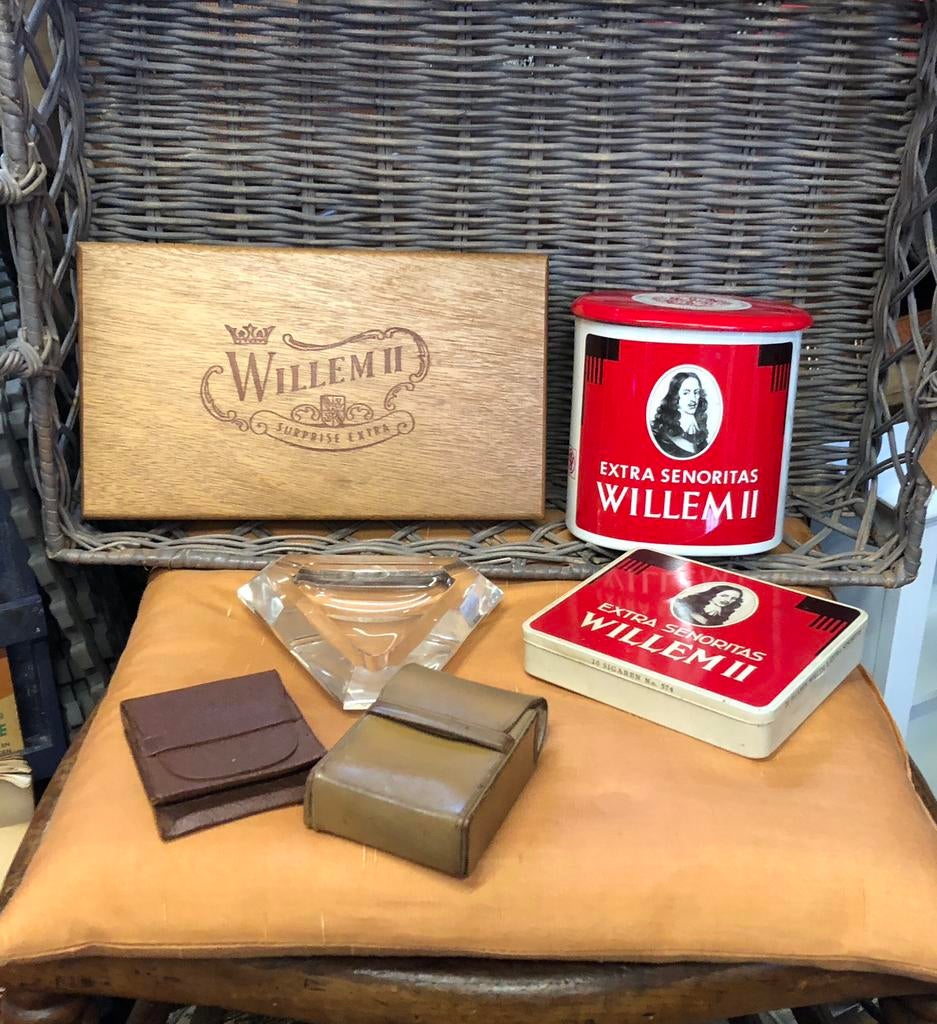 oude sigarendozen en asbakken, Verzamelen, Ophalen of Verzenden, Gebruikt