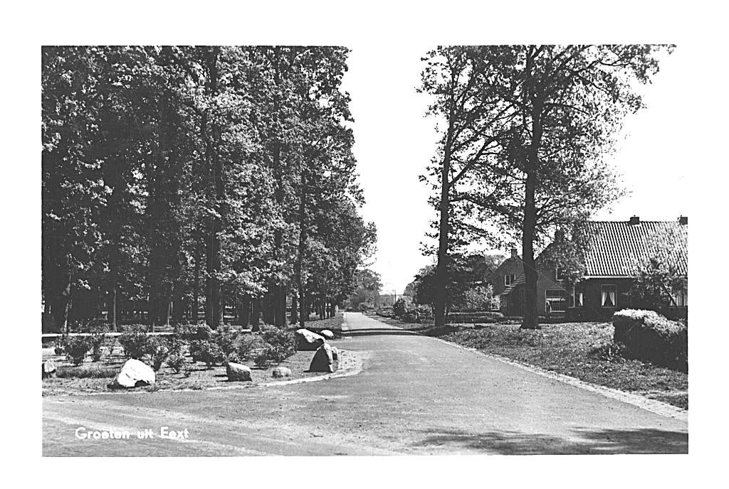 991127 Eext Drenthe 1958 Gelopen met postzegel Stempel Eext, Ophalen of Verzenden, 1940 tot 1960, Gelopen, Drenthe