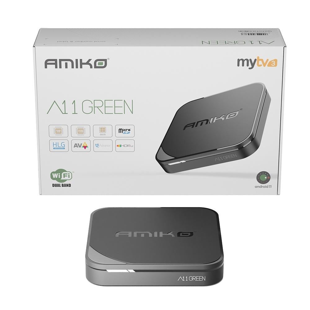 Amiko A11 Green Android  Box, Ophalen of Verzenden, Nieuw, HDMI, Minder dan 500 GB