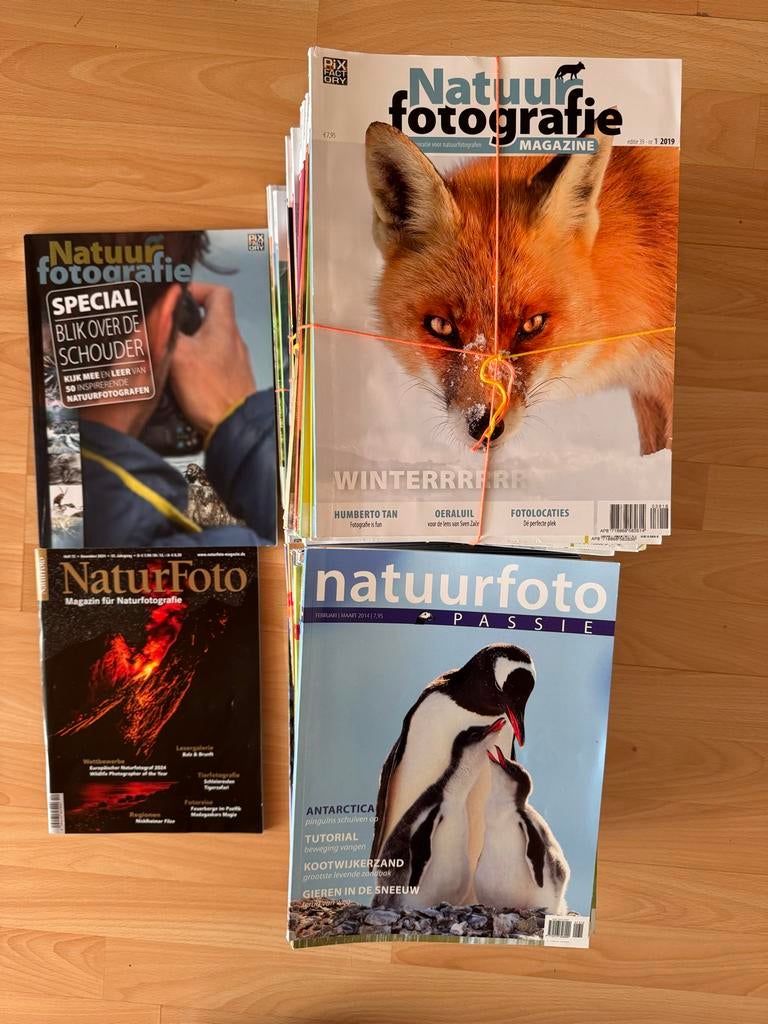 Natuurfotografie Magazine 2014-2025, 68 stuks, Ophalen, Gelezen, Wetenschap en Natuur