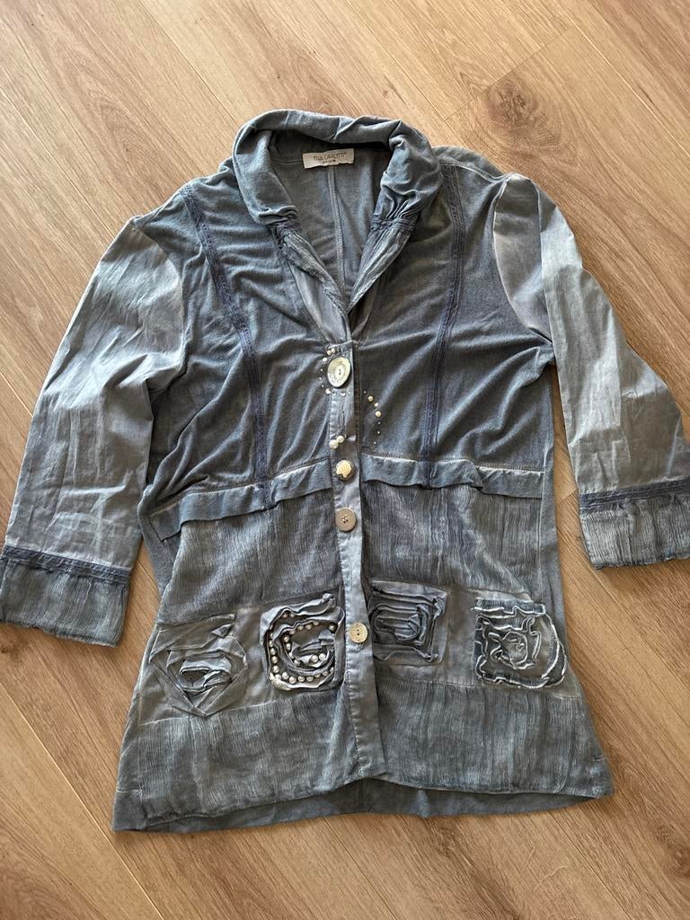 Elegant Elisa Cavaletti Jasje Maat M, Maat 38/40 (M), Blauw, Ophalen of Verzenden, Jasje