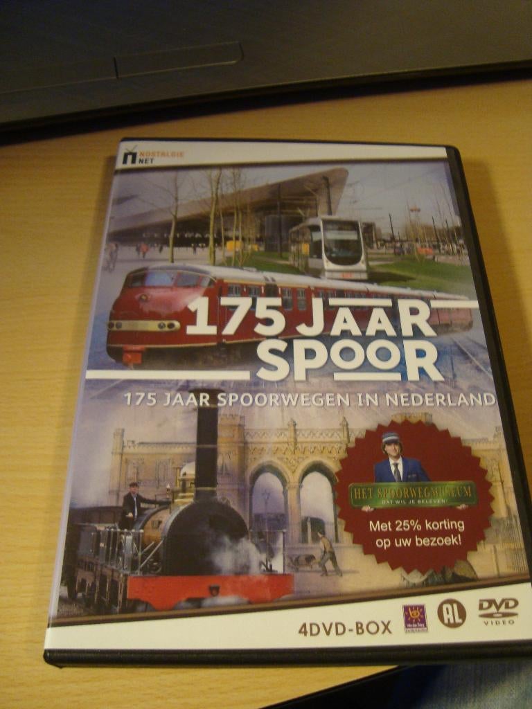 DVD 175 jaar Spoor, Verzamelen, Ophalen of Verzenden, Zo goed als nieuw, Trein, Overige typen
