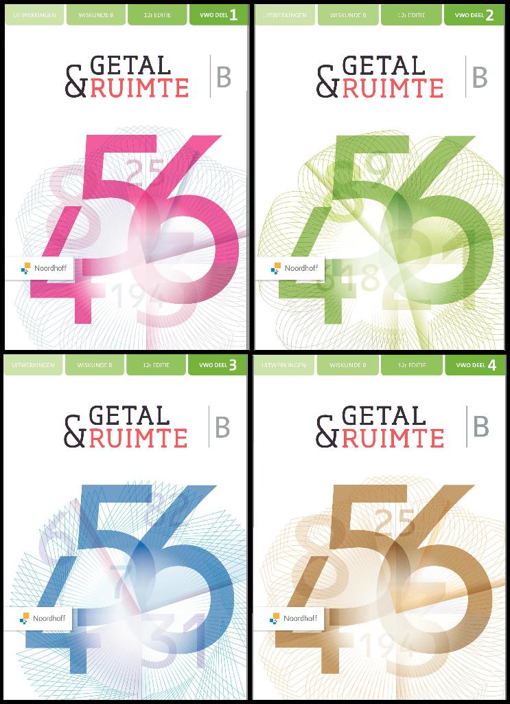 Uitwerkingen Getal & Ruimte VWO B Deel 1 t/m 4. 12e editie, Boeken, VWO, Nieuw, Ophalen of Verzenden, Wiskunde B