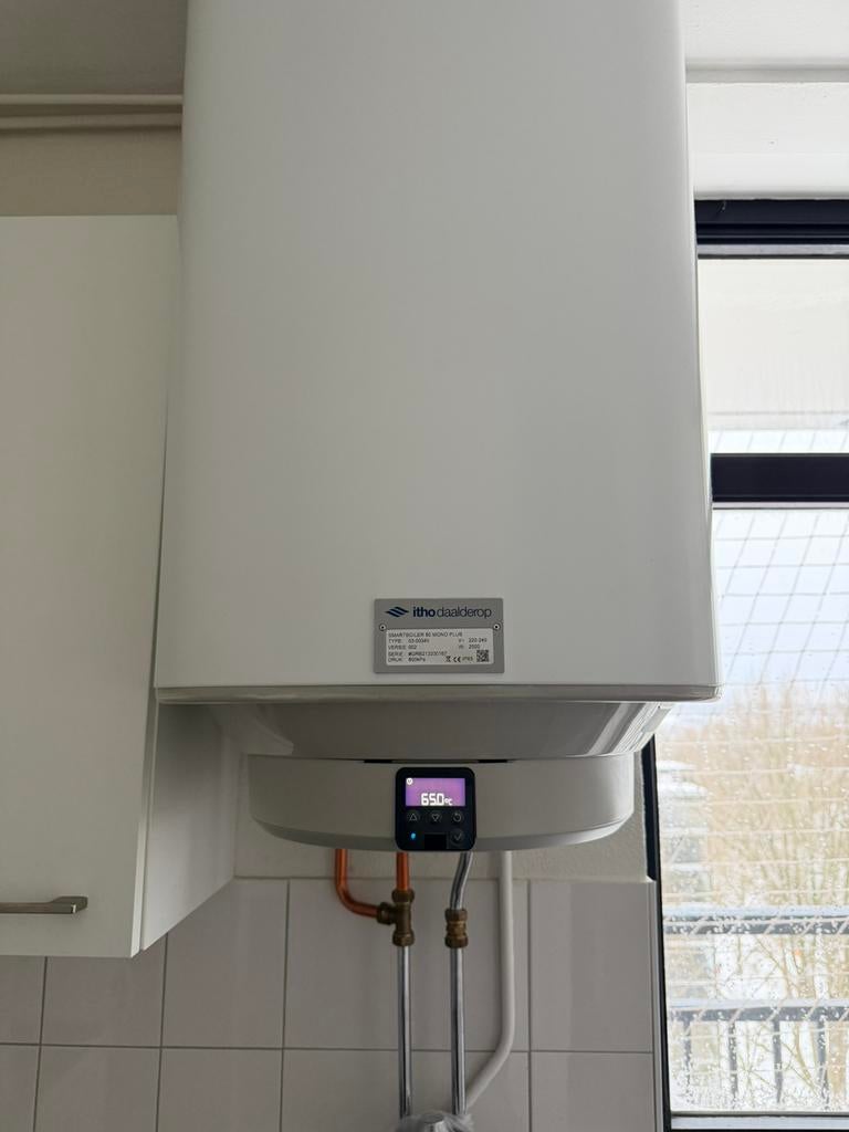 Itho daalderop smart boiler 80 L 2021 koper, 20 tot 100 liter, Zo goed als nieuw, 3 t/m 5 jaar oud, Boiler