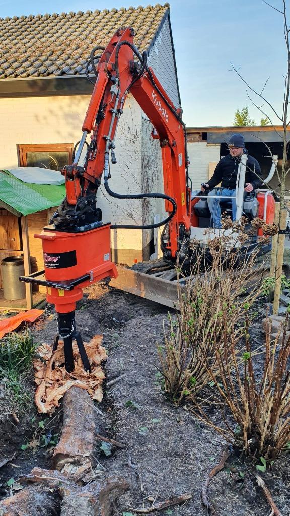 stobben frezen, verwijderen/ tuin bewerken, Tuinonderhoud of Snoeiwerk