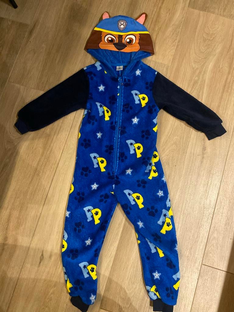 Paw Patrol Chase Onesie Maat 98/104, Kinderen en Baby's, Ophalen of Verzenden, Zo goed als nieuw, Jongen of Meisje