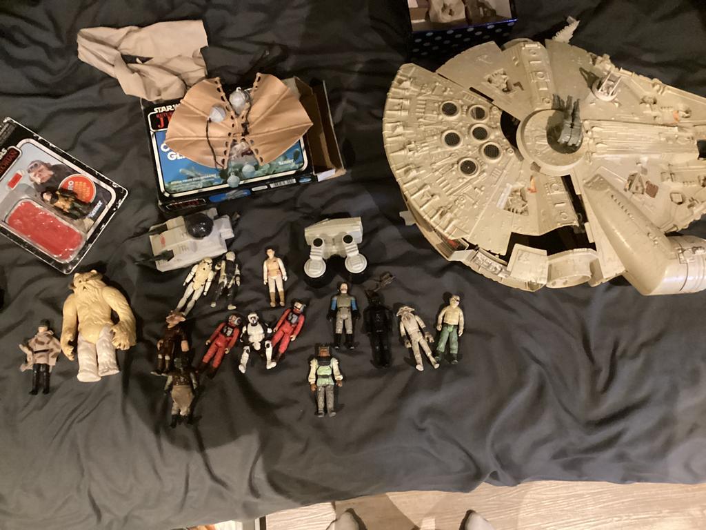 vintage star wars lot., Ophalen of Verzenden, Zo goed als nieuw, Actiefiguurtje