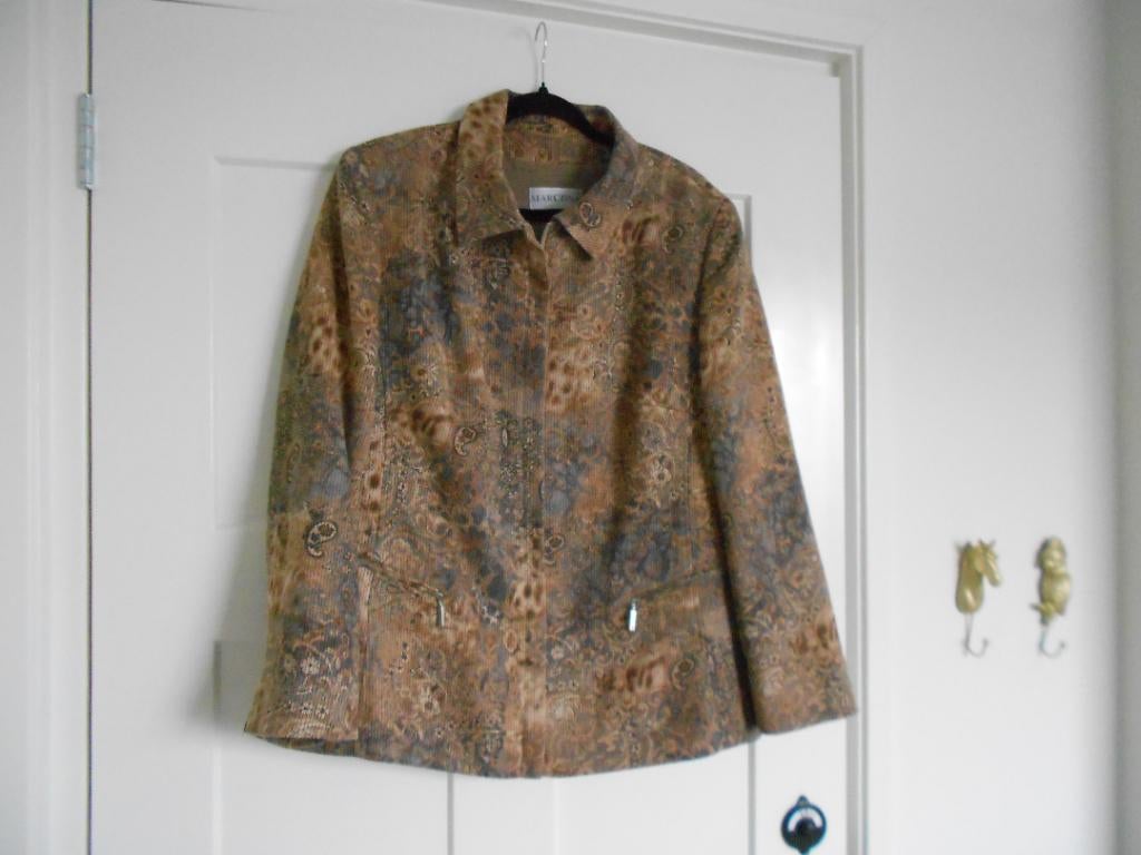 Marcona, gevoerd blazer jasje in bruin tinten , maat 44., Bruin, Maat 42/44 (L), Ophalen of Verzenden, Zo goed als nieuw