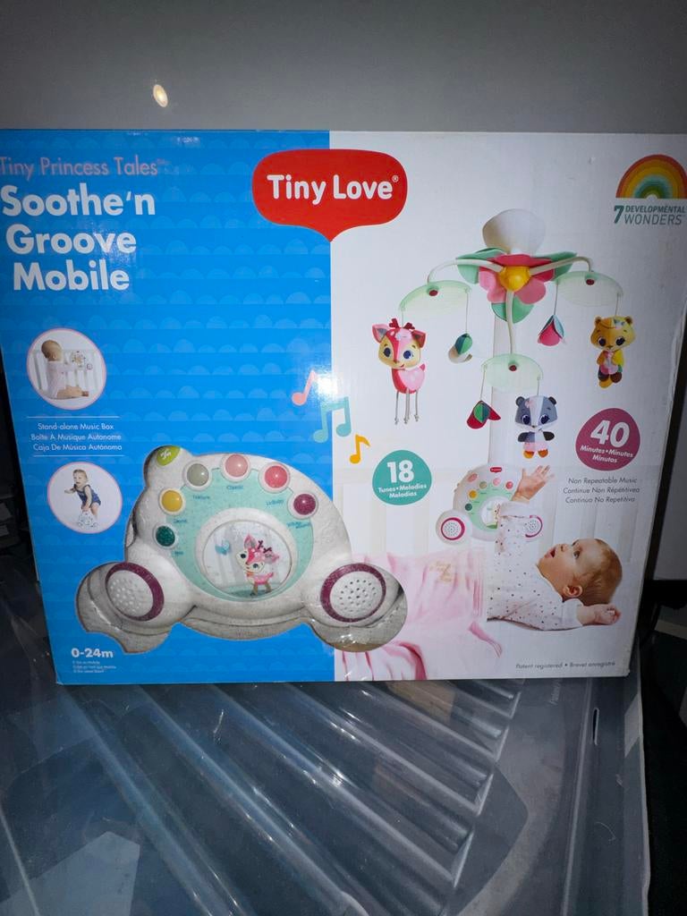 Tiny Love Soothe'n Groove Muziekmobiel nieuw!!!!, Kinderen en Baby's, Speelgoed | Babyspeelgoed, Nieuw, Mobiel, Met licht, Ophalen of Verzenden