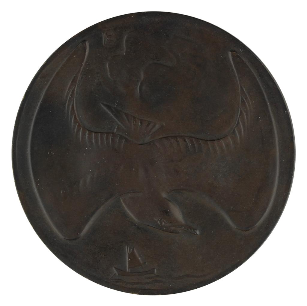 Penning VPK 1934 Leendert Bolle : Lucht en Water, Verzenden, Brons, Nederland