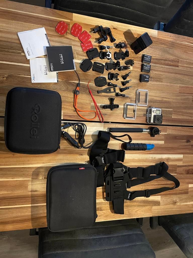 GoPro Hero 4 Silver + Veel Accessoires, Ophalen of Verzenden, Gebruikt, GoPro