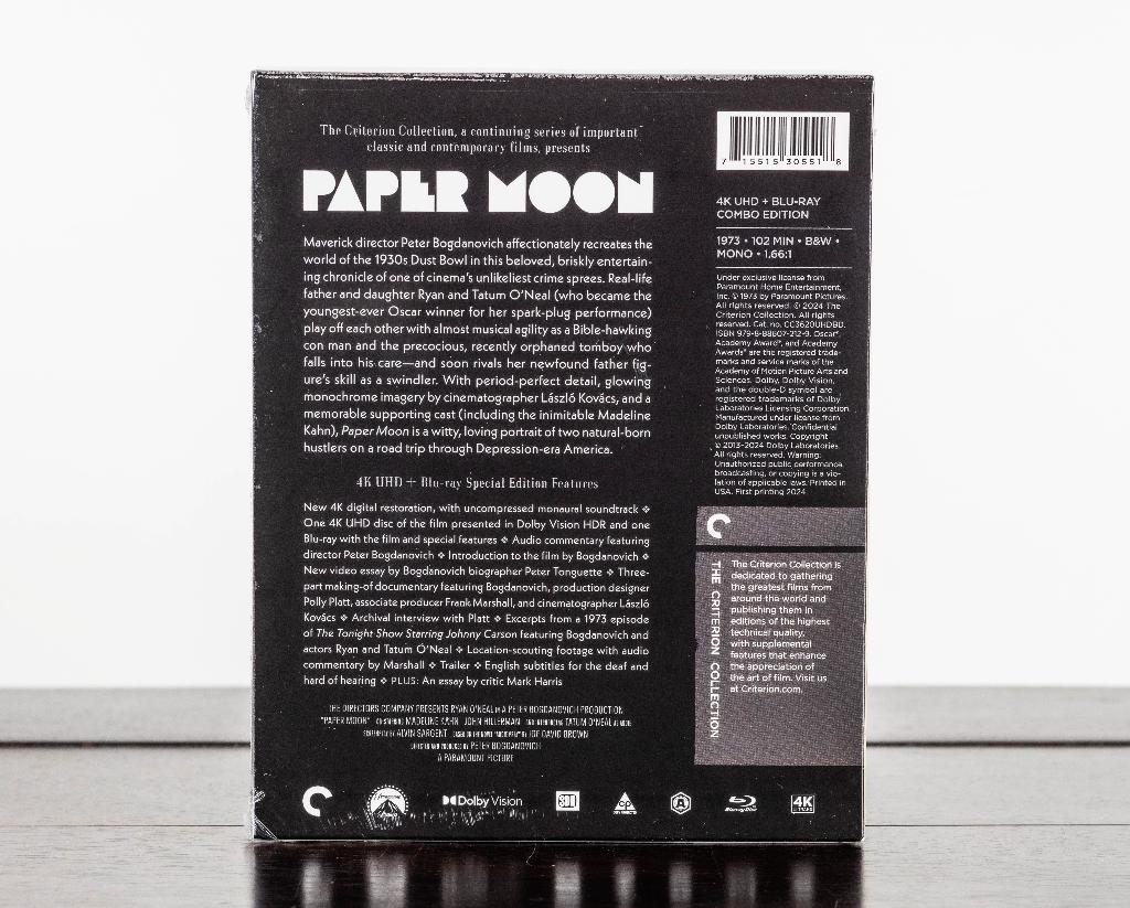 Paper Moon 4K UHD + Blu-Ray (US Import) Criterion, -, -, Drama, Ophalen of Verzenden