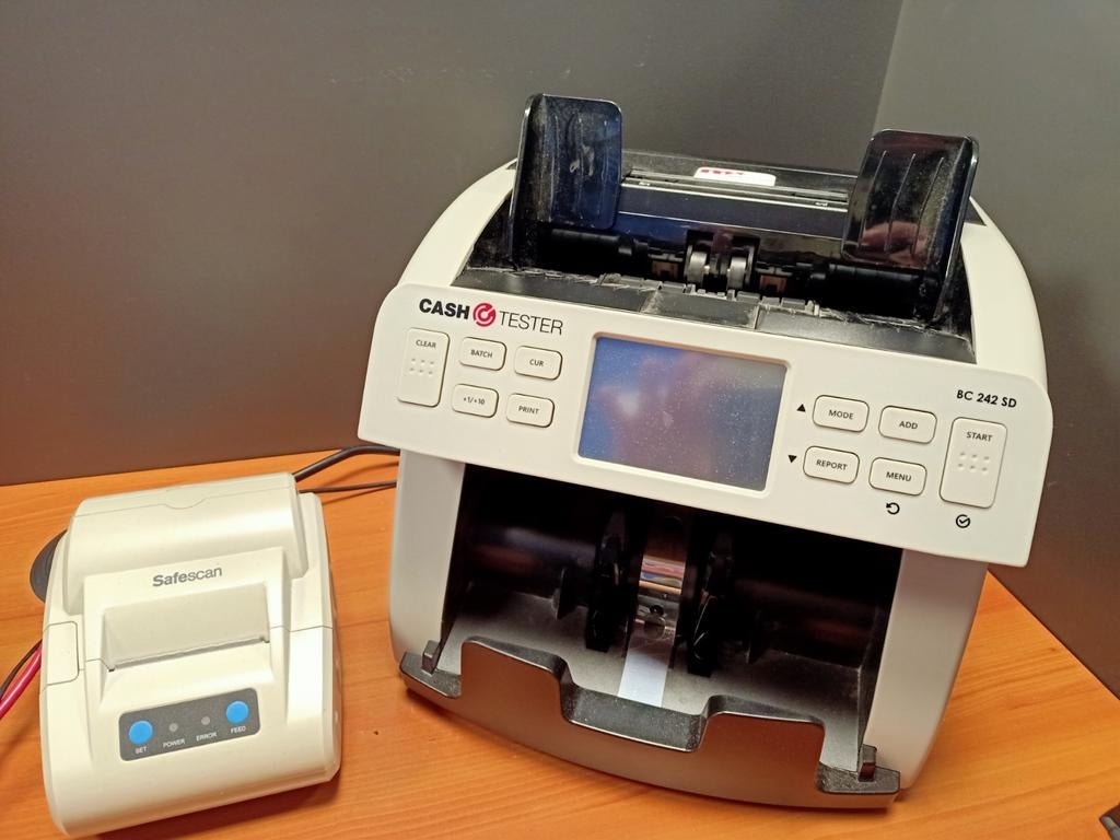 Cashtester geldtelmachine + safescan bonprinter, Ophalen of Verzenden