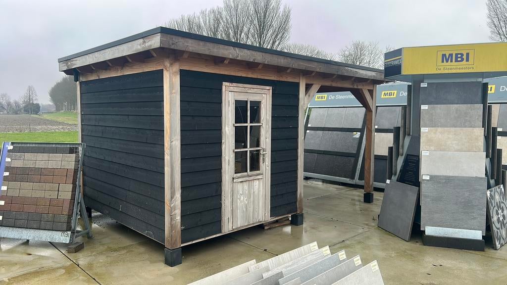 Douglas overkapping (showmodel), Tuin en Terras, Tuinhuizen, Gebruikt, Tuinhuis, Hout, 250 tot 500 cm, 200 tot 400 cm, 1 raam