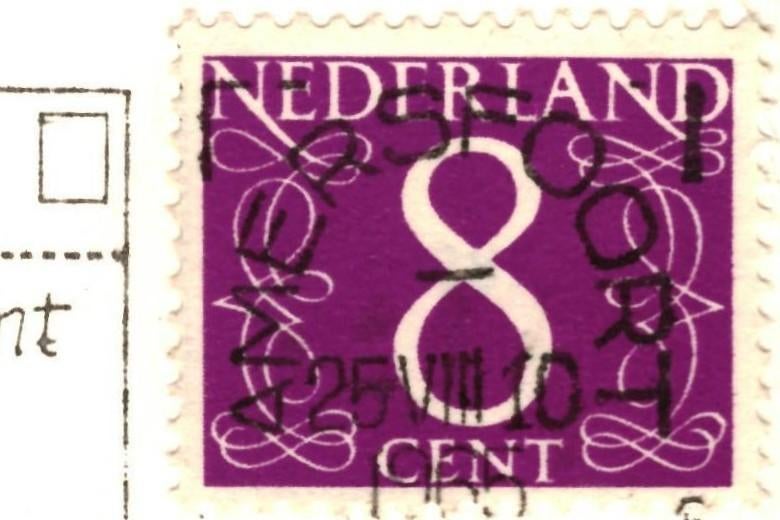 80537 Leusden Clubhuis Ingeborg Utr 1965 Gelopen met zegel, Ophalen of Verzenden, 1960 tot 1980, Gelopen, Noord-Brabant