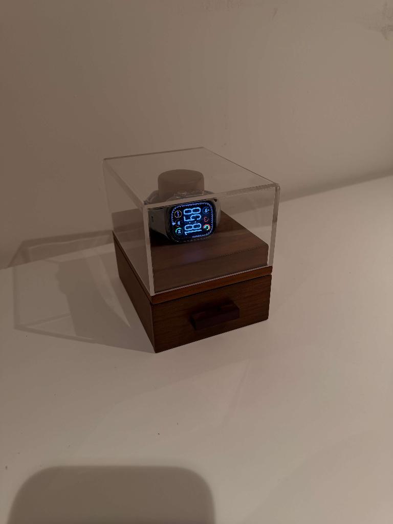 Horloge opbergdoos van hout met lade voor accessoires, Sieraden, Tassen en Uiterlijk, Horloges | Heren, Ophalen of Verzenden, Zo goed als nieuw