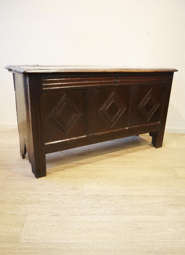 Antieke Engelse dekenkist / kist ca 1700, Ophalen of Verzenden