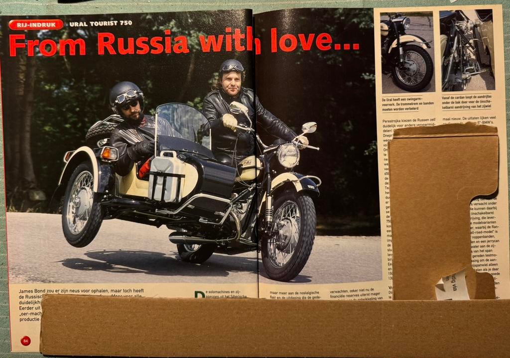 Verslag 2002 Ural Tourist 750 zijspan, Overige merken, Auto, Verzenden, 1:32 tot 1:50