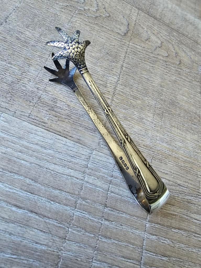 Antieke E.P.N.S - verzilverde Suikeklontjestang €12,50, Ophalen of Verzenden