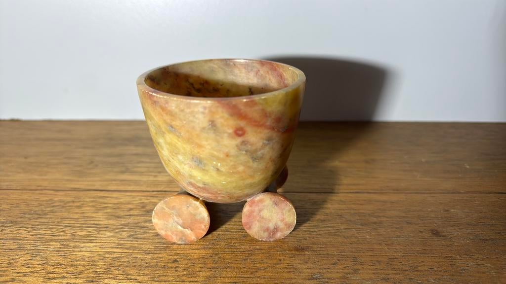 Vintage antiek marmer graniver stijl Copier kom.595, Ophalen of Verzenden