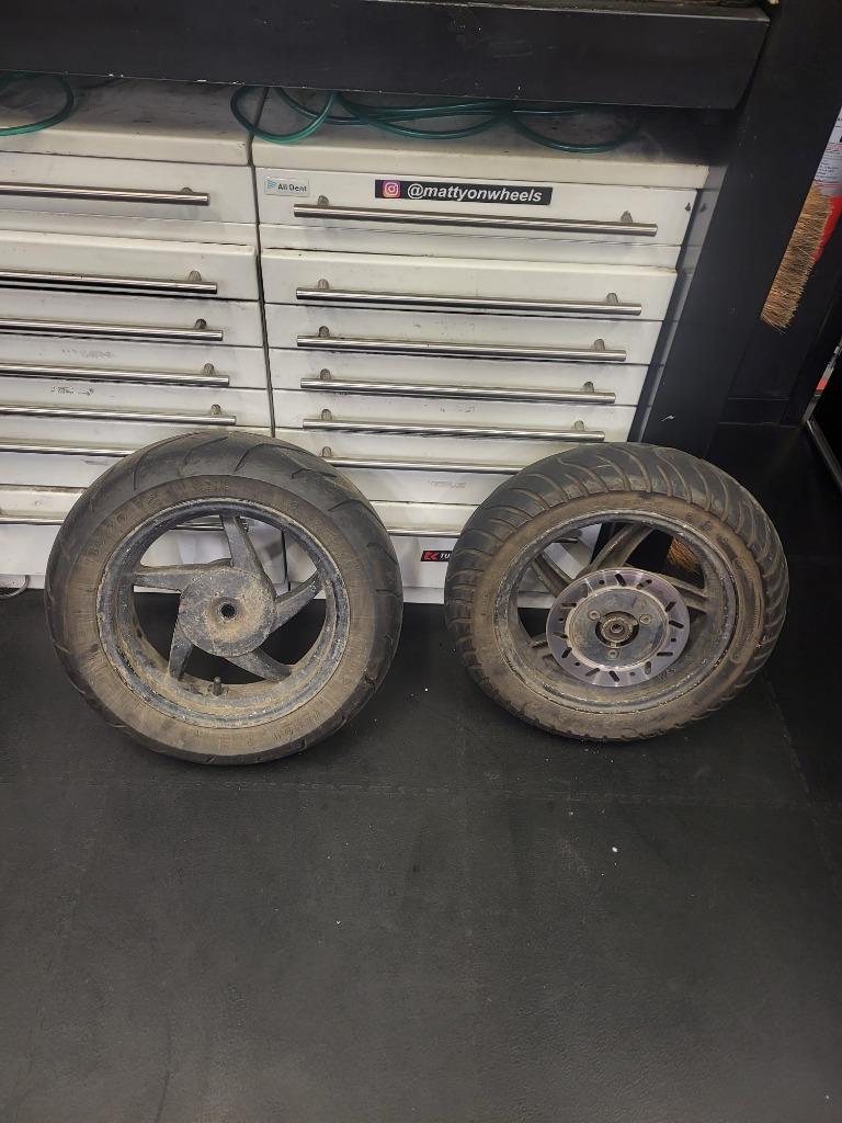 Velgen / Wielen met banden Sym Orbit 2, Gebruikt, Overige typen, Ophalen of Verzenden, .