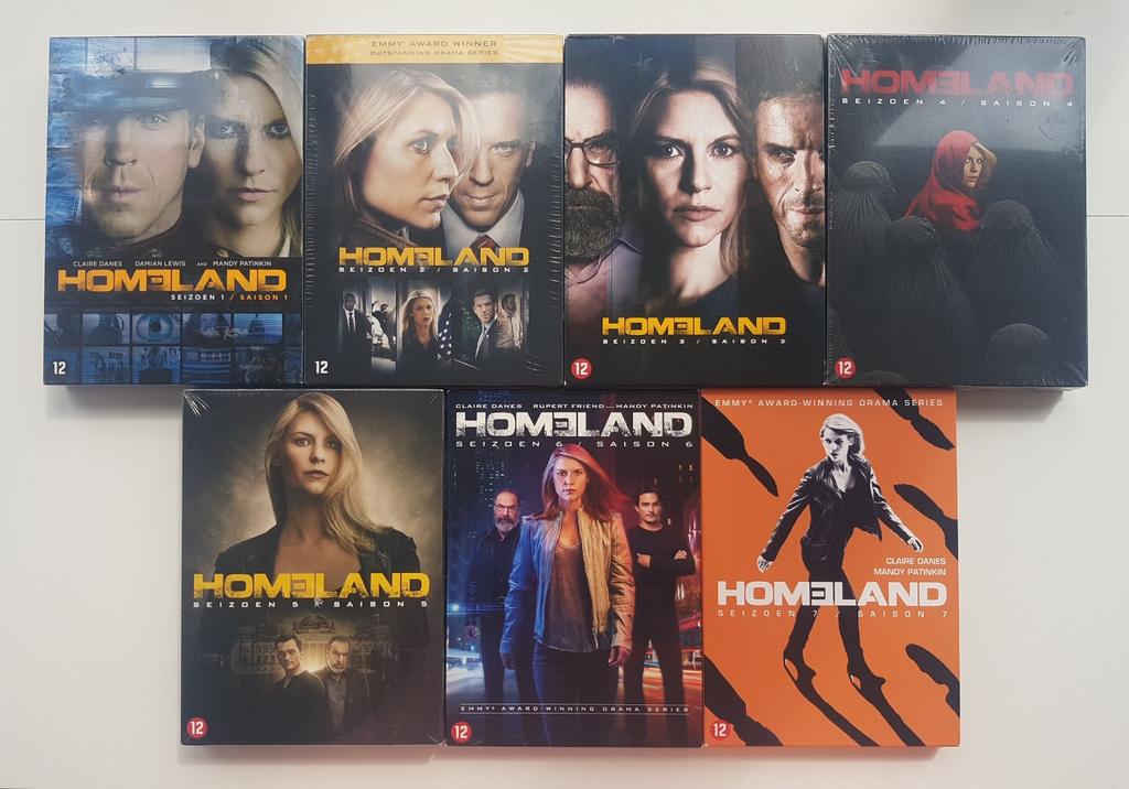 Homeland Seizoen 1 t/m 7 DVD box | In 1 koop, Vanaf 12 jaar, Ophalen of Verzenden, Nieuw in verpakking, Drama