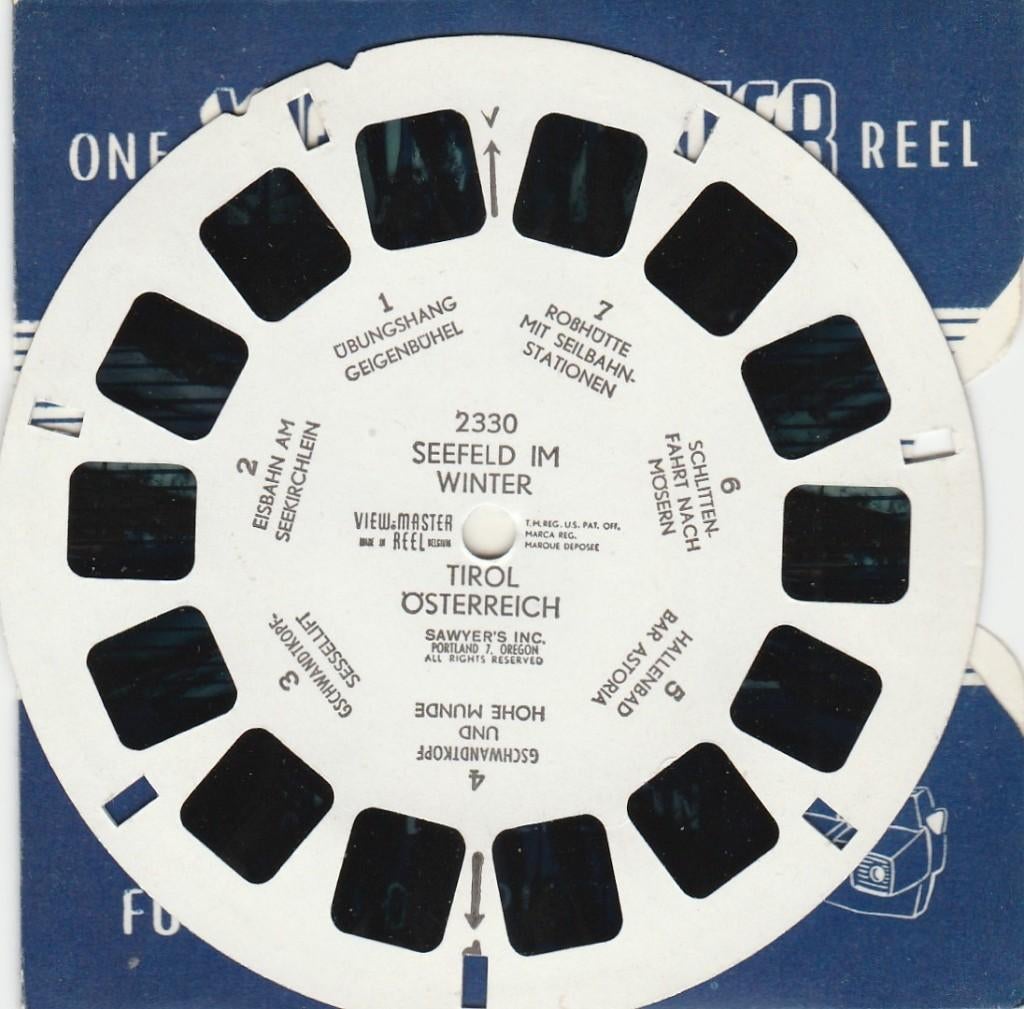 ZGAN view master 2330 SEEFELD WINTER viewmaster OOSTENRIJK, Ophalen of Verzenden, Zo goed als nieuw