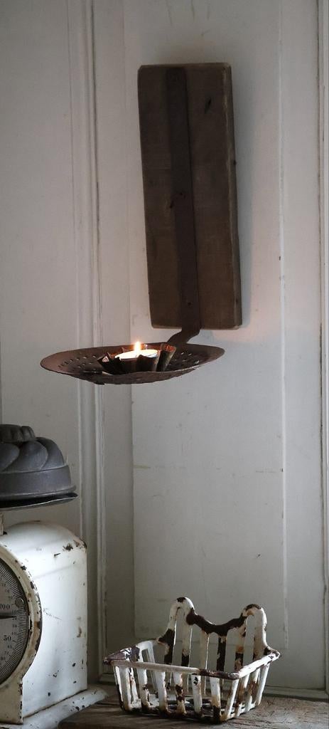 Brocante wandkandelaar, Antiek en Kunst, Curiosa en Brocante, Ophalen