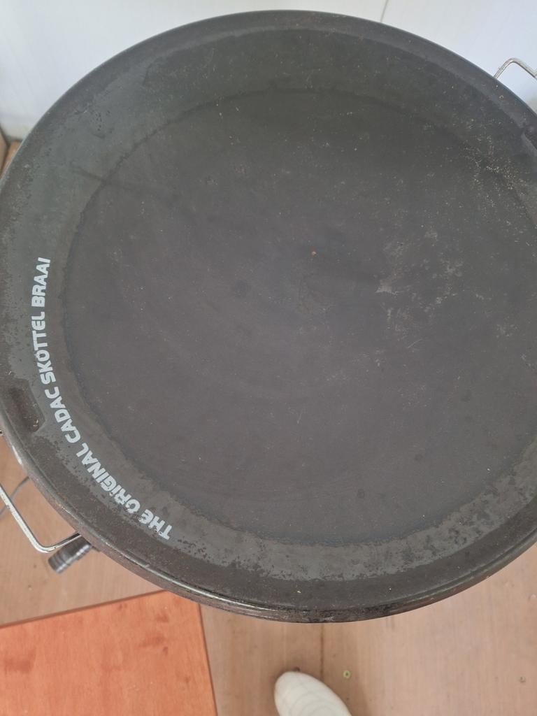 Skottelbraai cadac met nog een gastankje met inhoud, Ophalen of Verzenden, Gebruikt