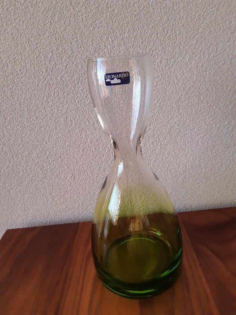 Nieuwe Water Karaf Leonardo Wijn groen glas prachtig, Overige typen, Nieuw, Ophalen of Verzenden, Glas
