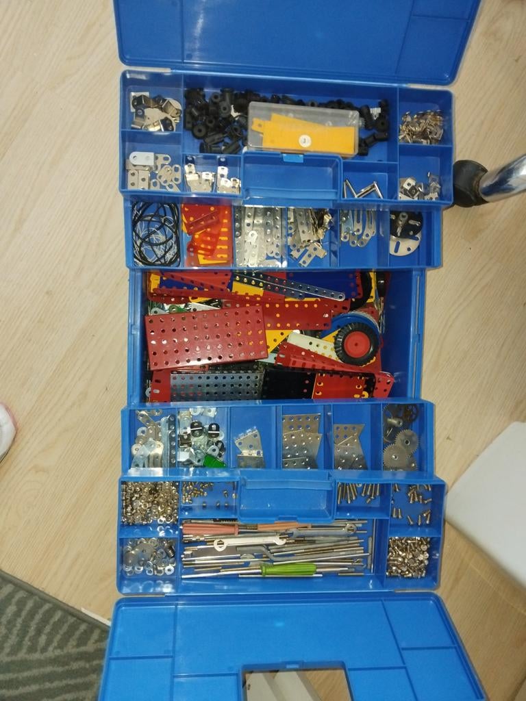 Grote Meccano / Mekanik Bouwdoos met Veel Onderdelen, Ophalen of Verzenden, Gebruikt, Overige typen, Overige merken